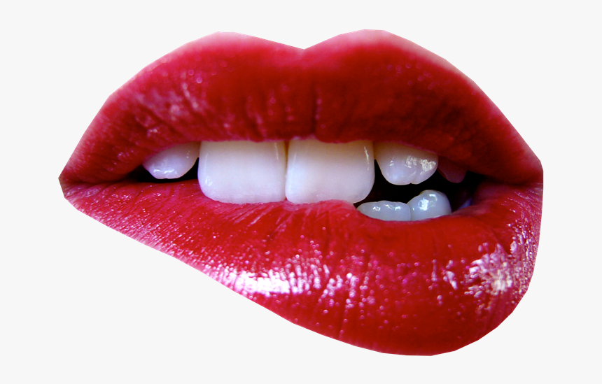 Thumb Image - Bite Lip, HD Png Download