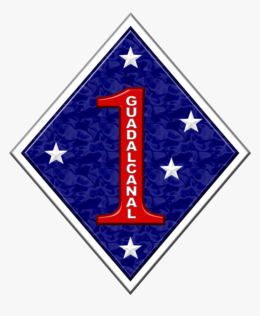 1st Mardiv 2 Insignia - Usmc 1st Marine Division, HD Png Download