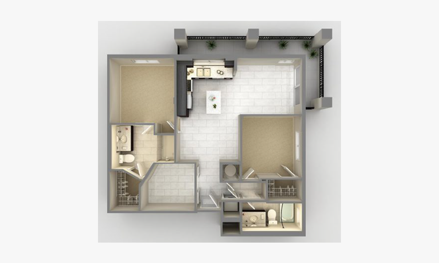 0 For The B2 Floor Plan - Floor Plan, HD Png Download
