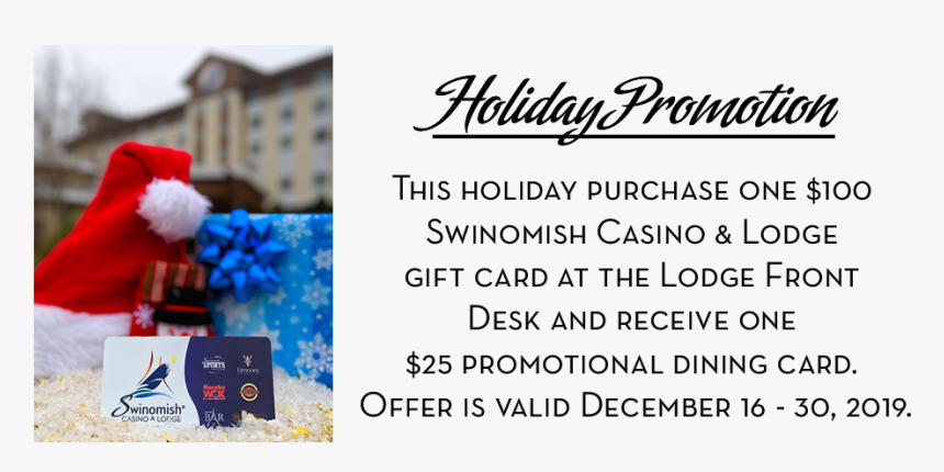 Swinomish Casino Holiday Gift Card Promotion - Calligraphy, HD Png Download