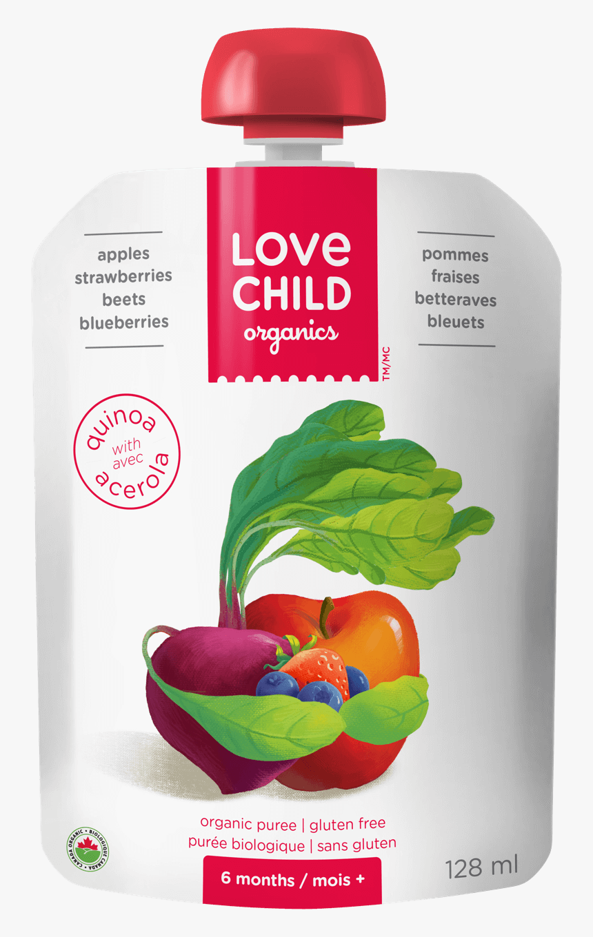 Apples, Strawberries, Beets Blueberries - Love Child Organics, HD Png Download