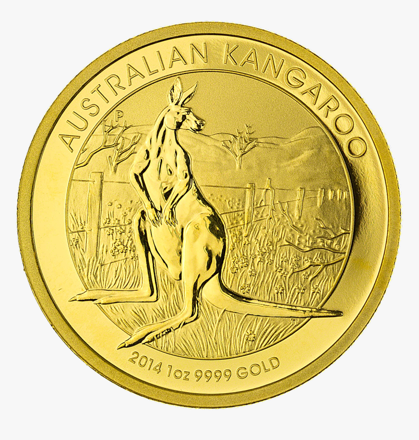 Australian Gold Kangaroo Nugget - Gold Australian Kangaroo Coin, HD Png Download