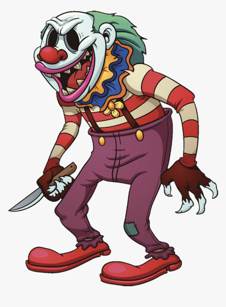 #clown #killerclown #evilclown - Evil Clown Cartoon, HD Png Download