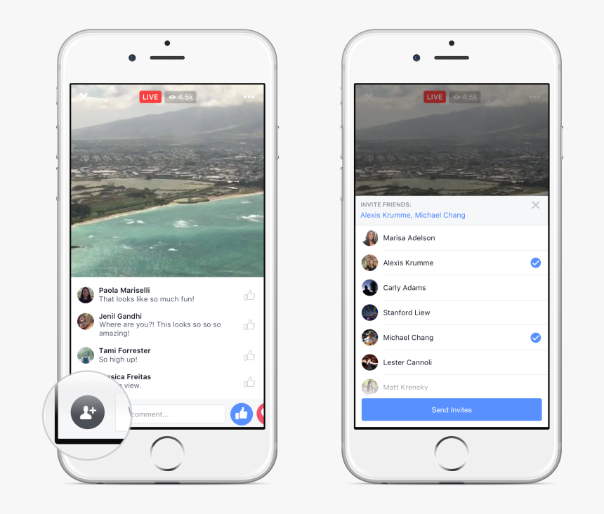 Facebook Live - Invite Someone On Facebook Live, HD Png Download