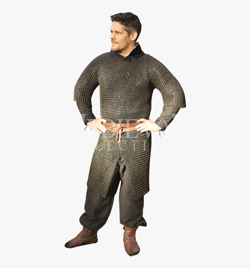Black Ragnar Chainmail Hauberk , Png Download - Chainmail Hauberk, Transparent Png