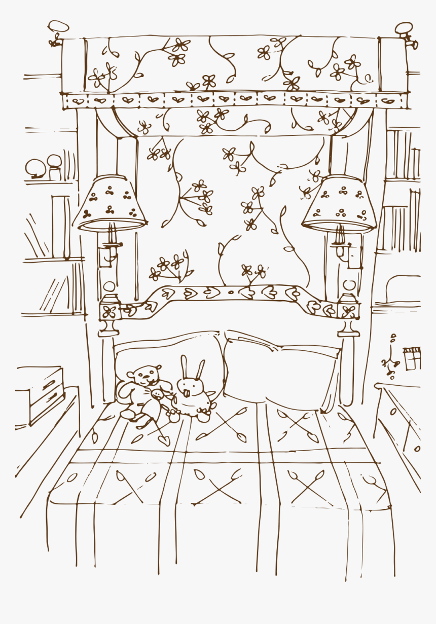 Daybed Sketch - Illustration, HD Png Download
