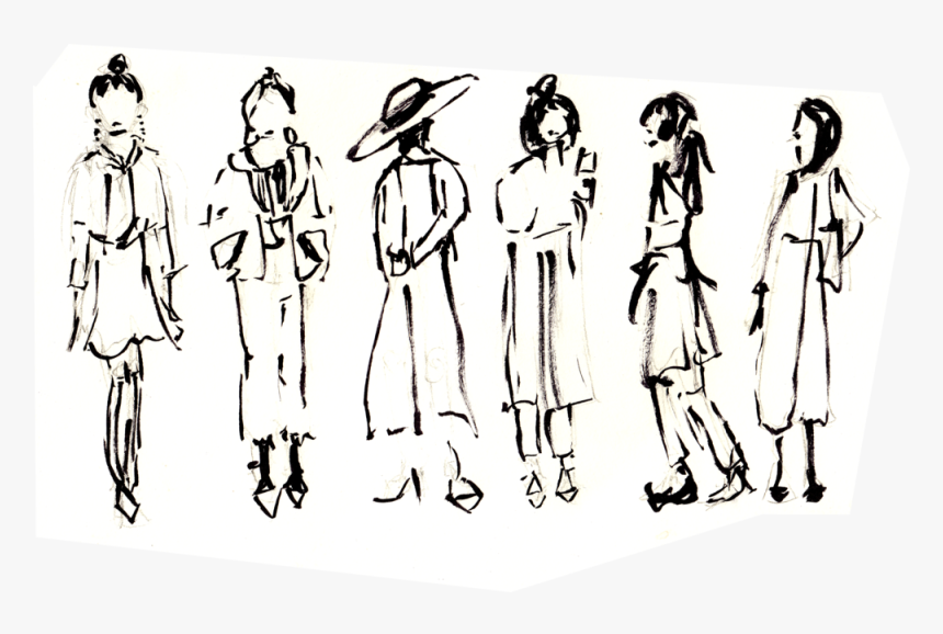 Fashion Sketches - Sketch, HD Png Download