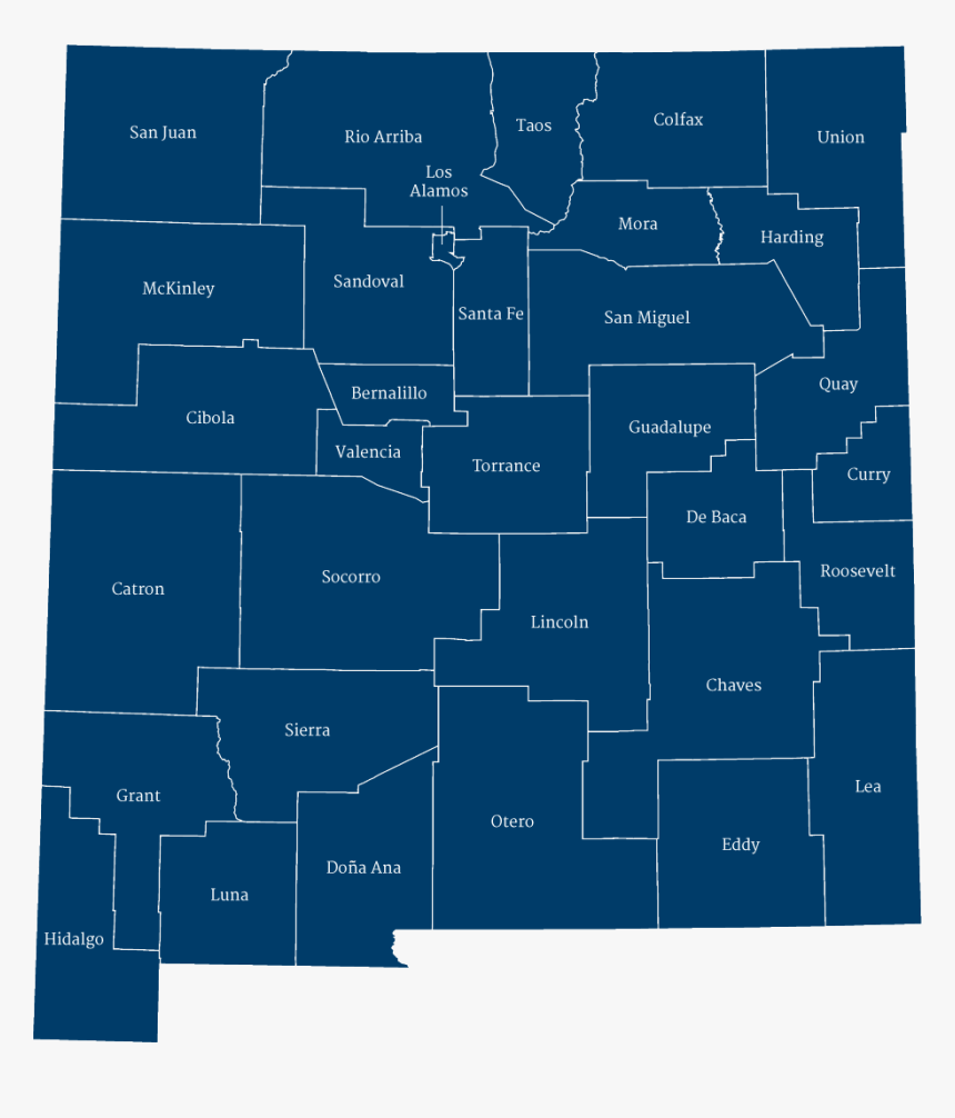 Map Of Nm Counties, HD Png Download