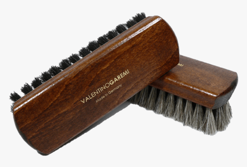 Shoe Shine & Polishing Brush Natural Bristles By Valentino - Shoe Shine Brush, HD Png Download