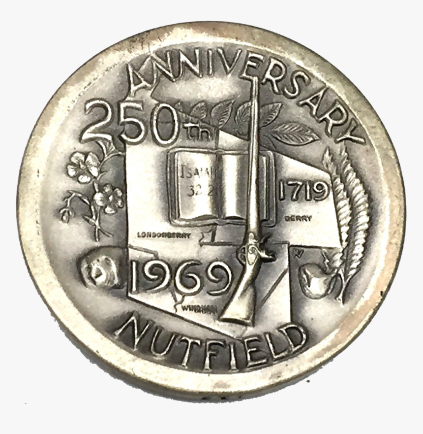 Nutfield 250th Medal Silver - Dime, HD Png Download