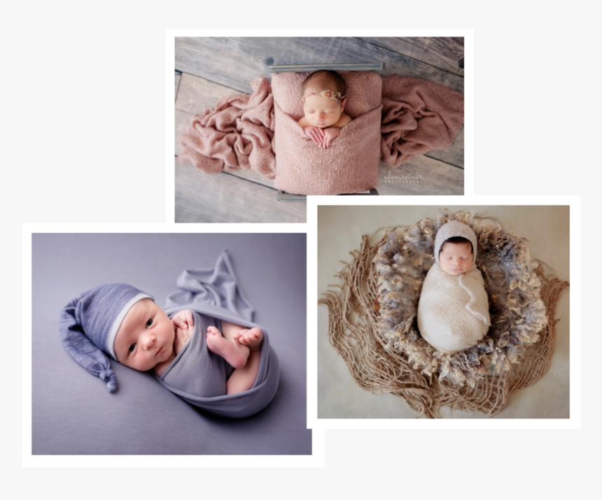 Newborn Collage-01 - Baby, HD Png Download