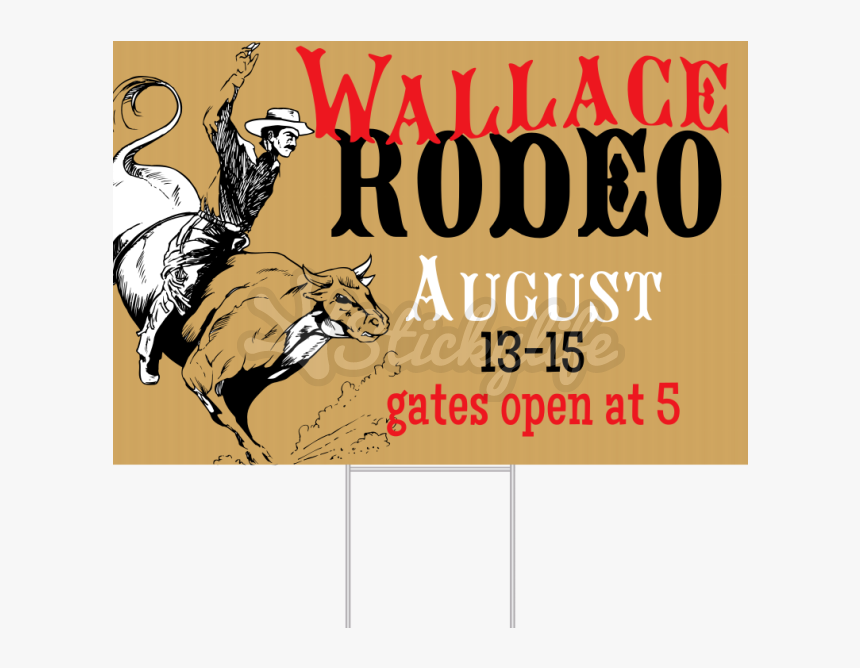 Rodeo Yard Sign Front - Poster, HD Png Download
