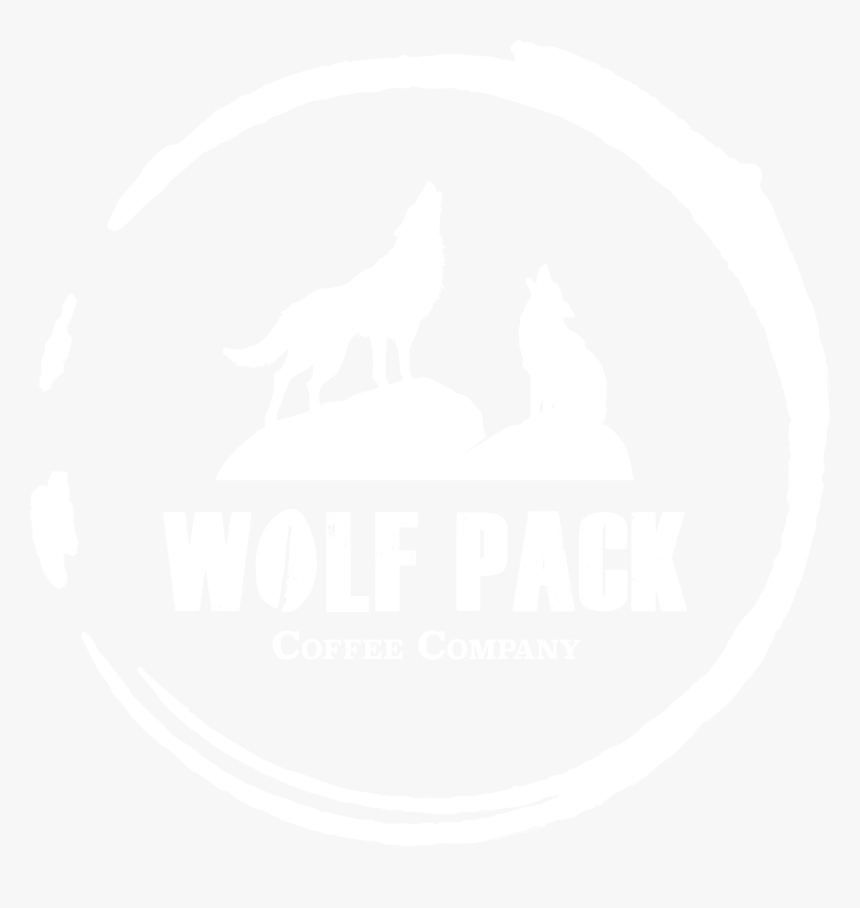 Wolf Pack Coffee Company - Wolf Outline Black Background, HD Png Download