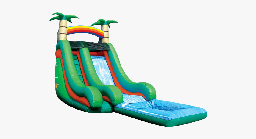 Tropical Splash Water Slide 18 Tall 30l 225 - Cool Water Slides For Backyards, HD Png Download