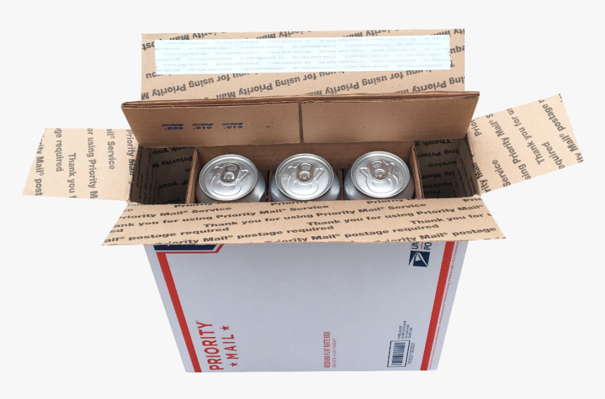 6 Pack Usps Flat Rate Can Shipper - Wood, HD Png Download