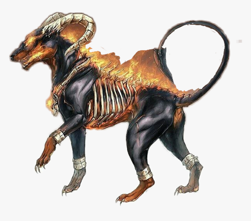 #pokemon#pokemon 2 Gen #houndoom - Realistic Pokemon Art, HD Png Download