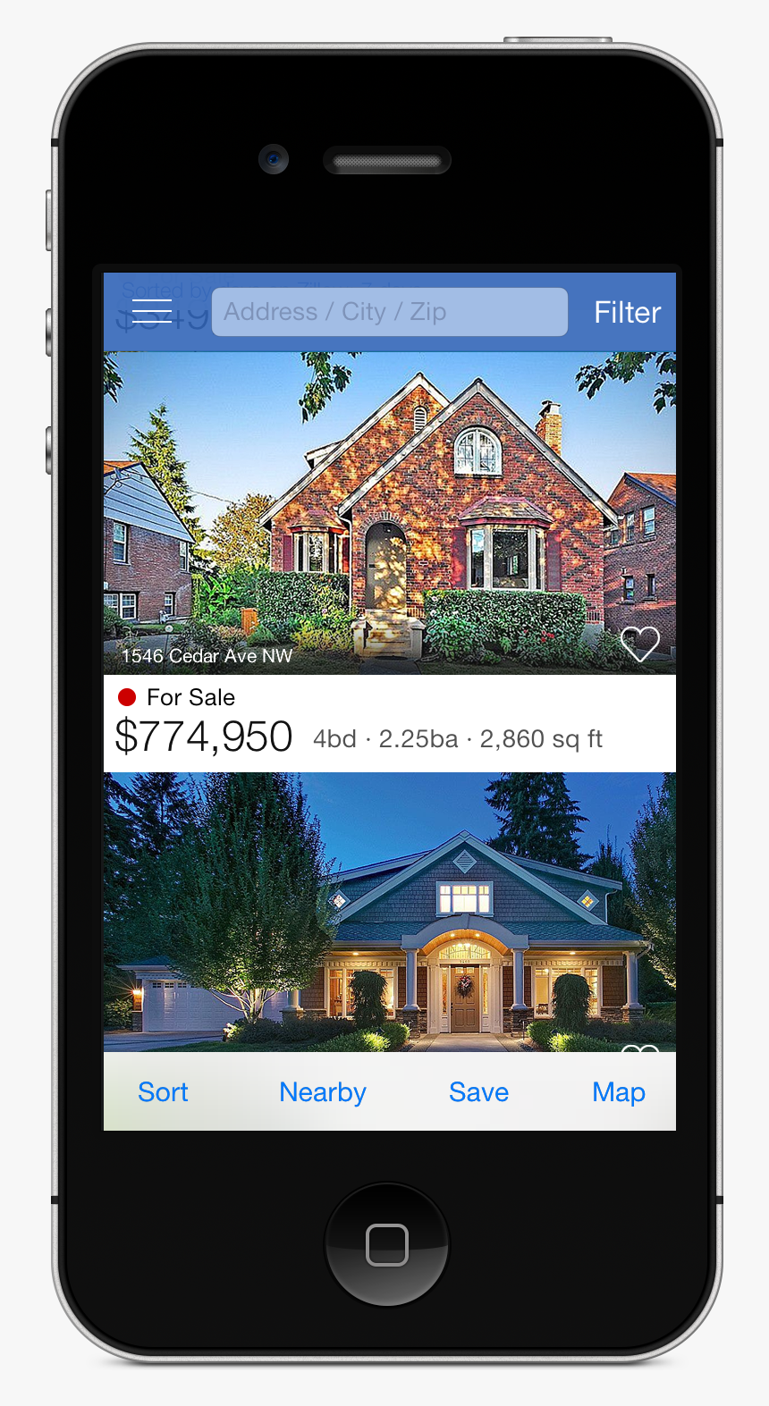Zillow Ios App, HD Png Download