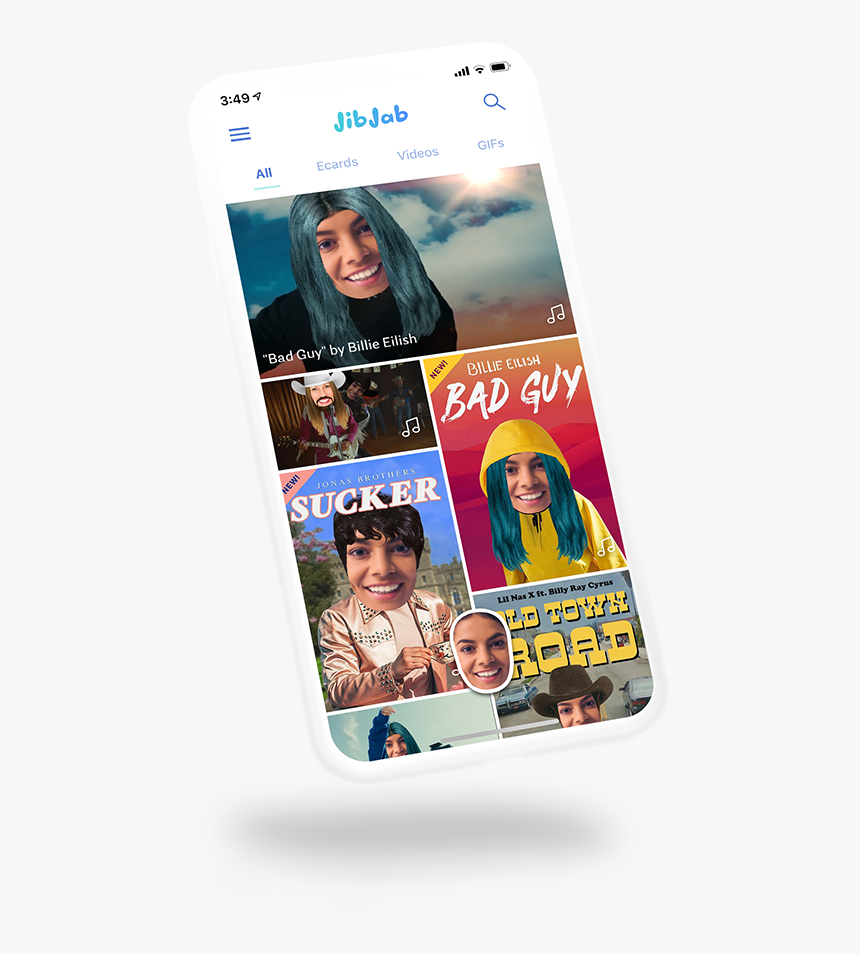 Jibjab Phone3 - Girl, HD Png Download
