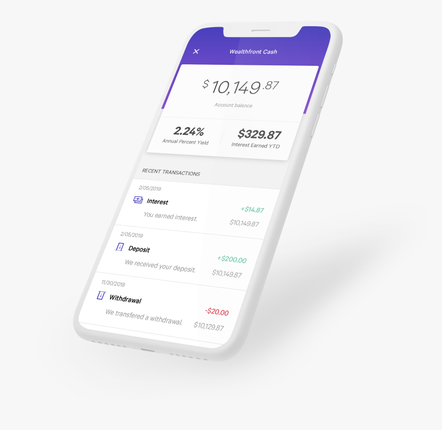 Wealthfront Cash Account, HD Png Download