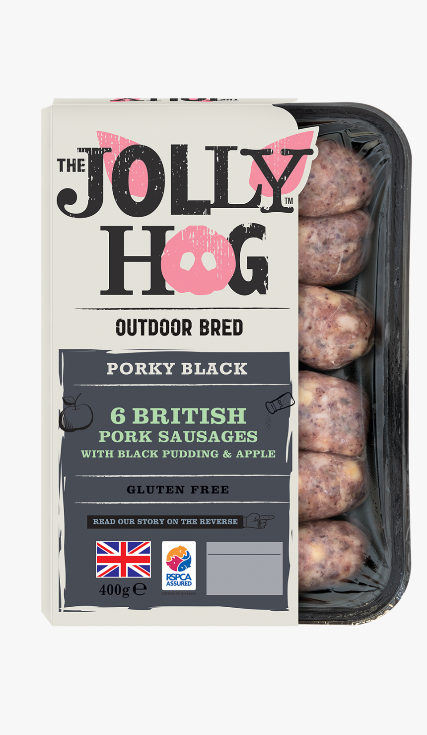Jolly Hog Porky Black New - Jolly Hog Sausages, HD Png Download