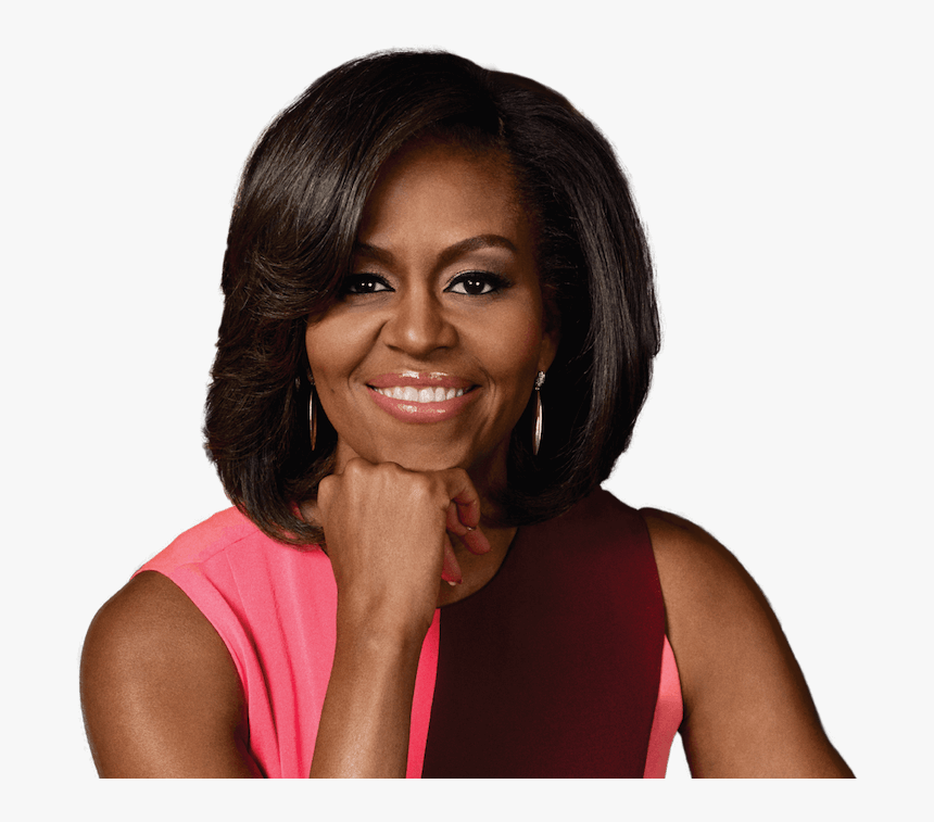 Michelle Obama Face Png - Michelle Obama White Background, Transparent Png