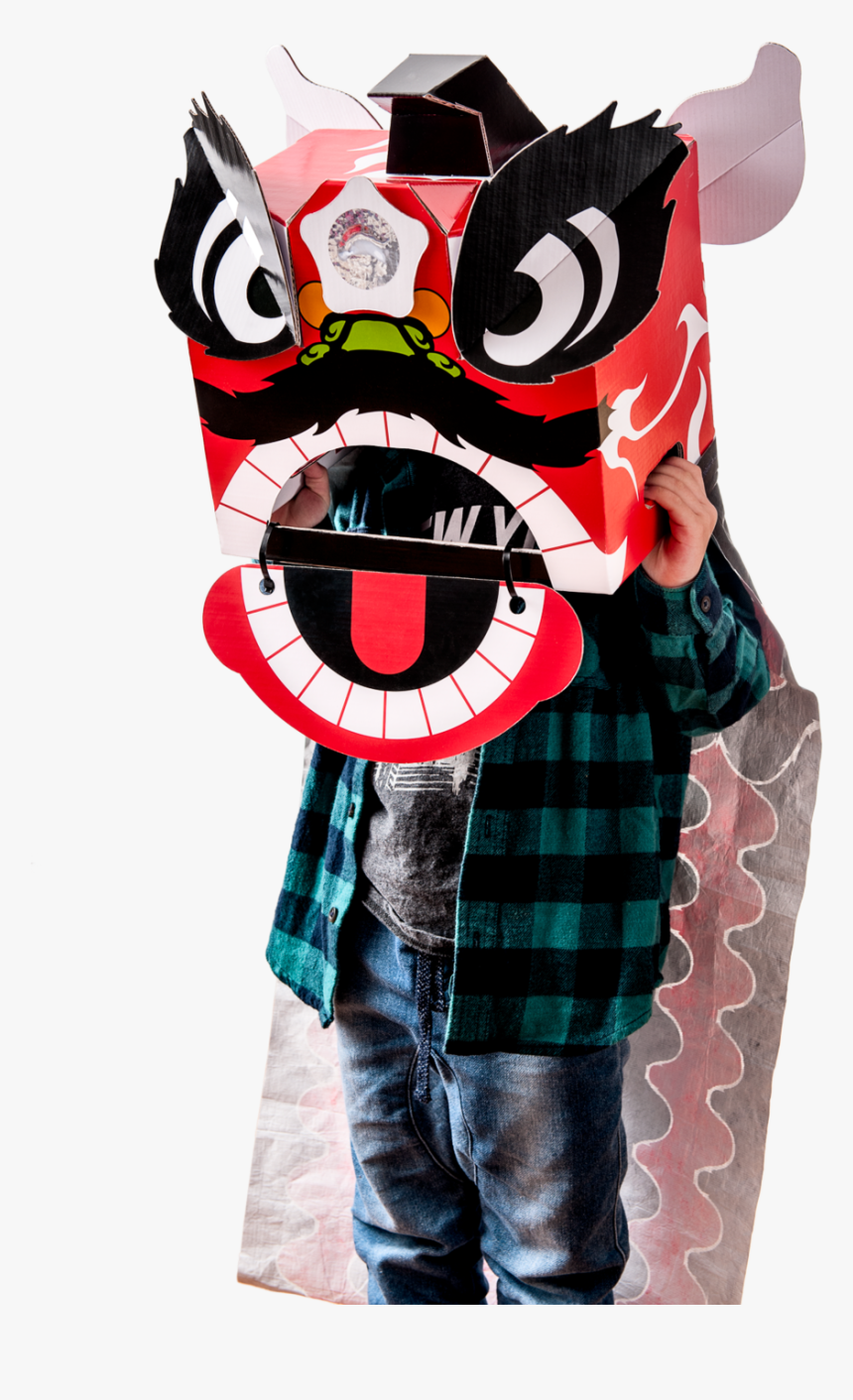 Kwan Red Dance - Diy Lion Dance Head, HD Png Download