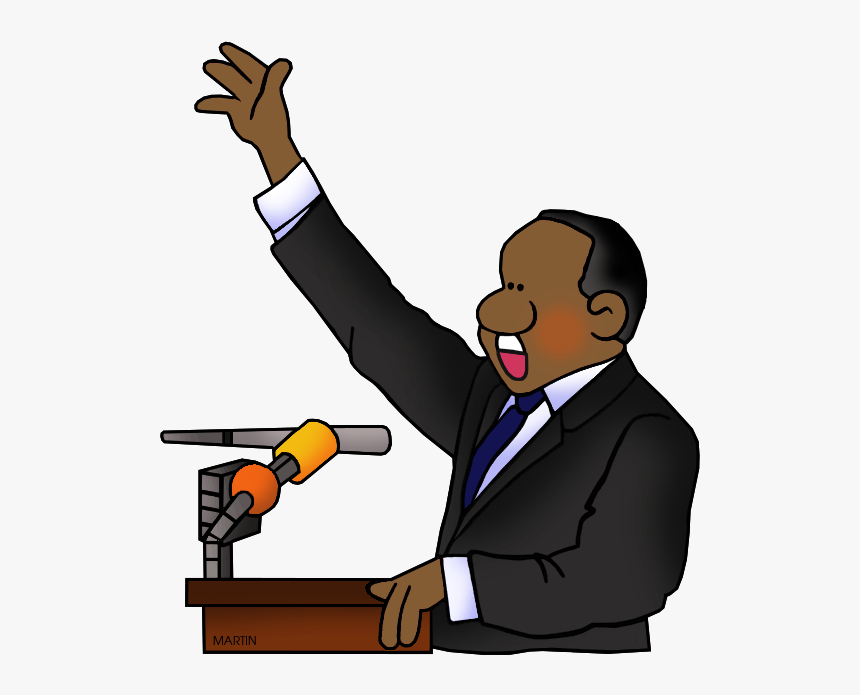 Famous People From Georgia - Clip Art Martin Luther King, HD Png Download