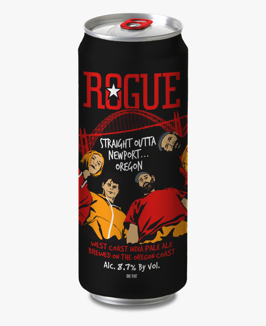 Straight Outta Newport 16oz Can - Rogue Jazz Guy Ale, HD Png Download