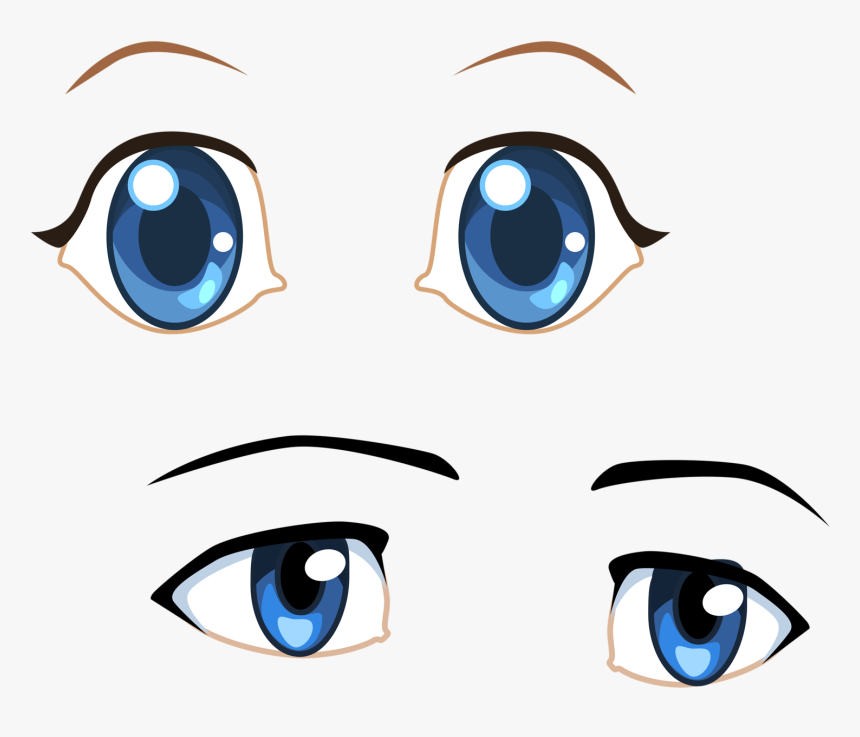 Faces Clipart Doll Face - Pair Of Eyes Clipart Png, Transparent Png