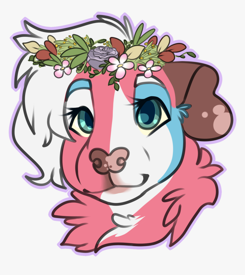 Guinea Pig Badge Headshot - Cartoon, HD Png Download