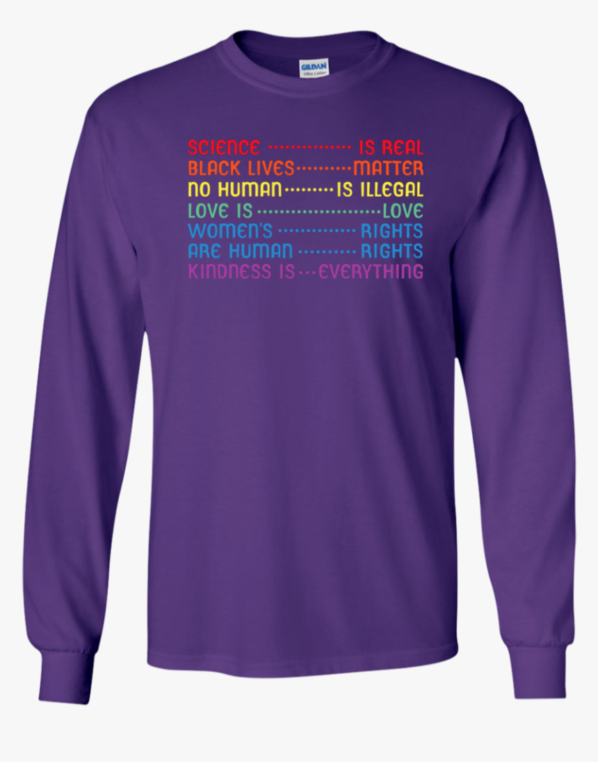 Science Is Real Black Lives Matter Shirt Youth Ls T - Long-sleeved T-shirt, HD Png Download