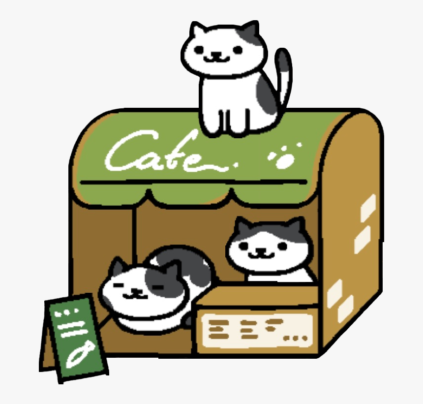 Speckles, Spots And Chip With The Cardboard Cafe For - Neko Atsume Marshmallow And Cocoa, HD Png Download
