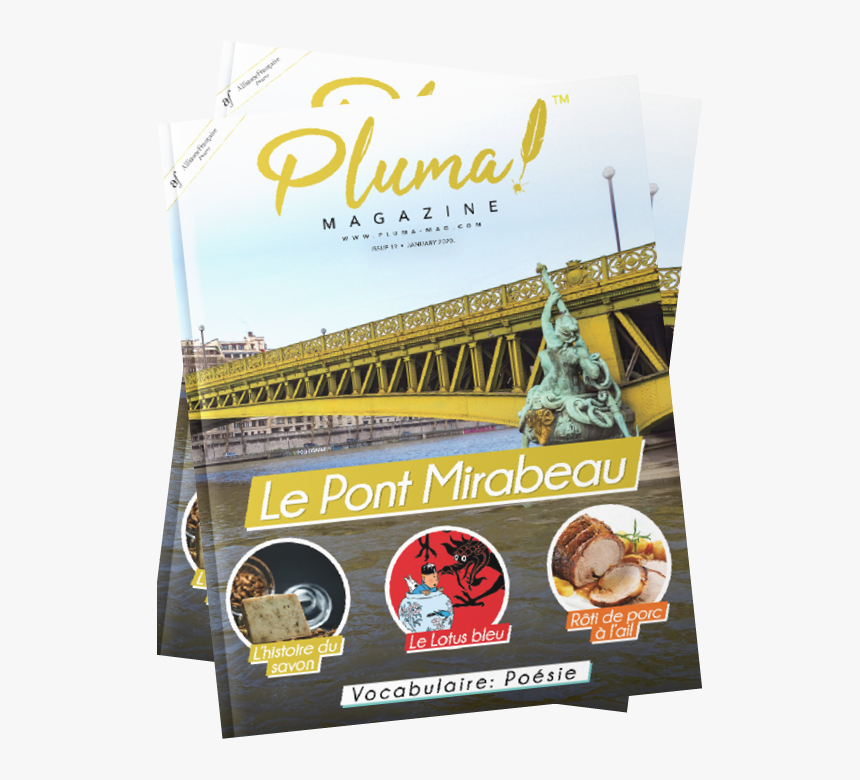 Pluma Magazine - Pont Mirabeau, HD Png Download