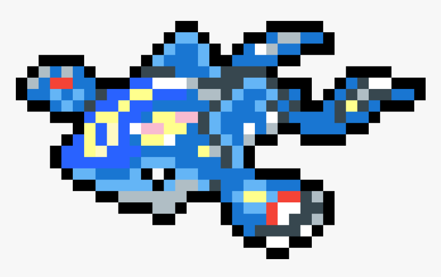Kyogre Pixel Art, HD Png Download