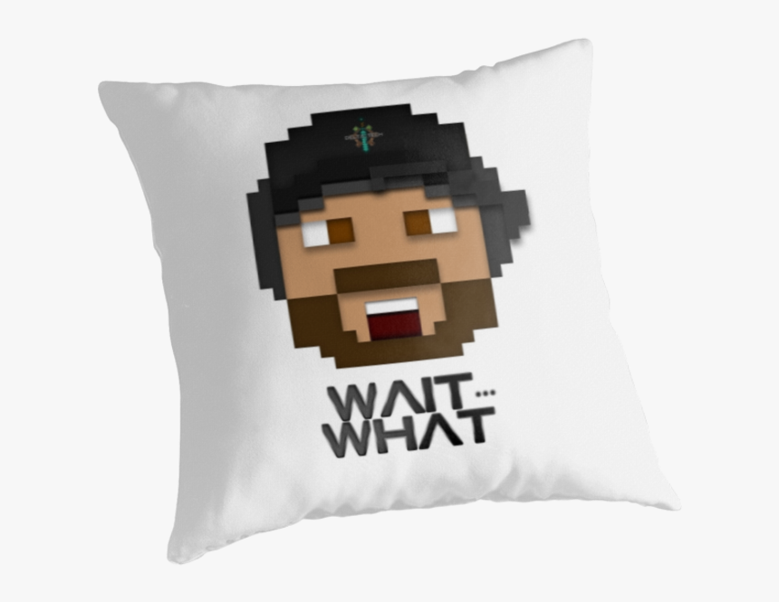 Delta O Tech S Minecraft Head Wait What , Png Download - Cushion, Transparent Png