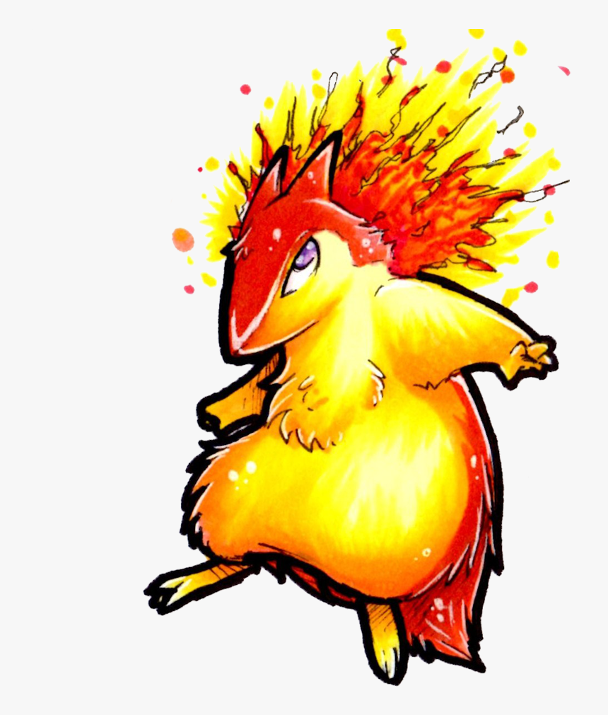 Shiny Typhlosion Cute , Png Download - Cartoon, Transparent Png
