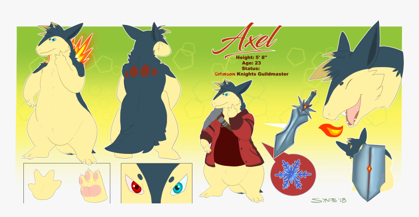 Axel Typhlosion - Cartoon, HD Png Download