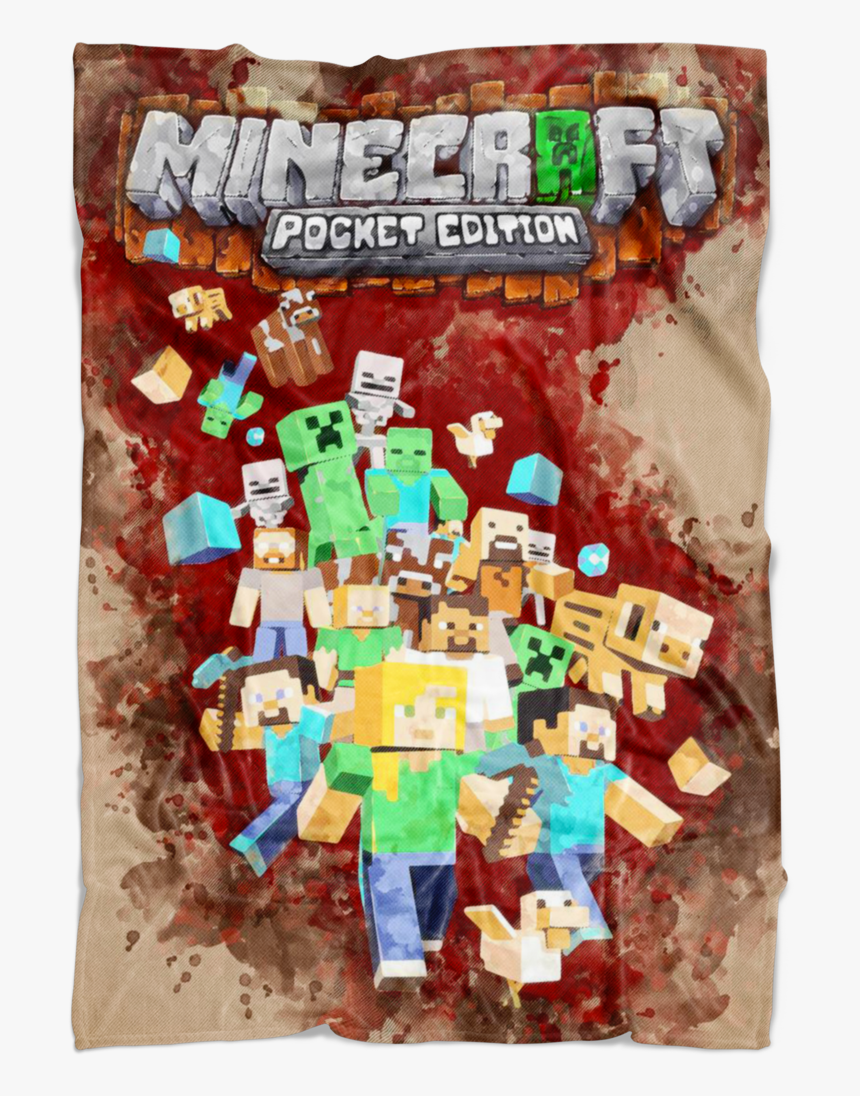 Minecraft Fleece Blanket Mix Art Brown Blanket - Mouse Pad Minecraft, HD Png Download