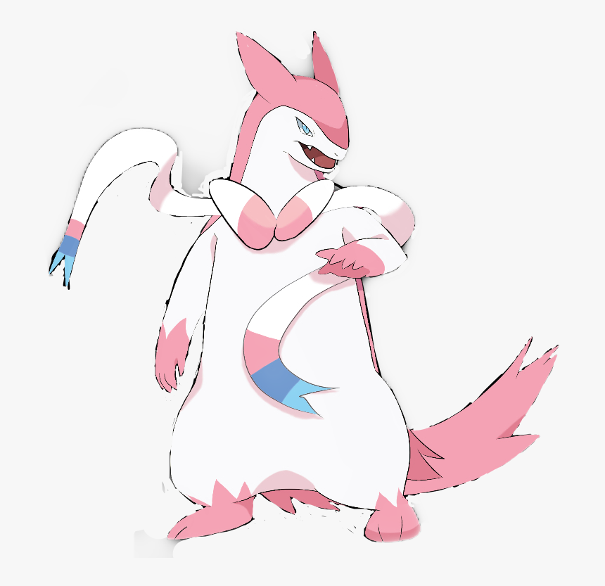 #typhlosion #sylveon #first Time Doing This #freetoedit - Cartoon, HD Png Download