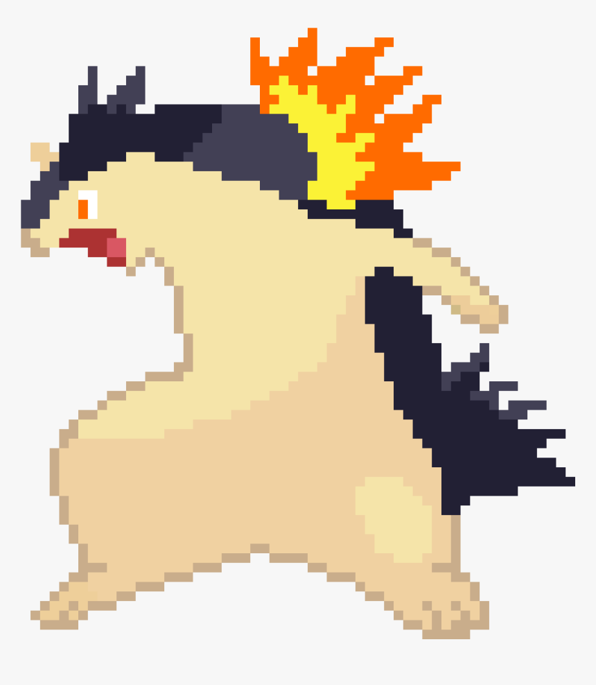 Pokemon Pixel Art Typhlosion, HD Png Download