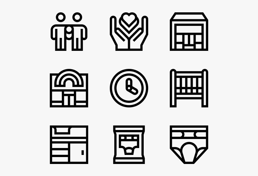 Social Media Icons Hd Black And White, HD Png Download