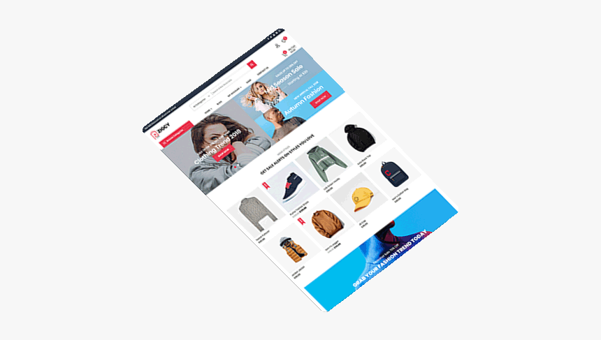 Free Woocommerce Themes - Graphic Design, HD Png Download