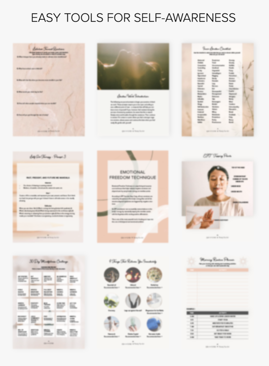 Mindful Life Workbook Pages - Brochure, HD Png Download