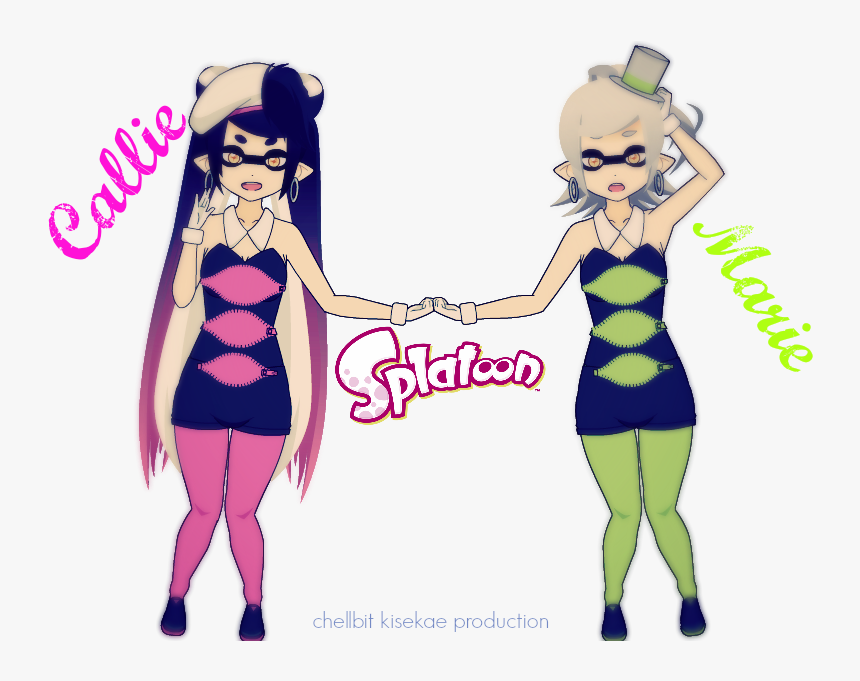 Splatoon Squid Sisters Exports By Chellbit On - Human Squid Sisters Splatoon, HD Png Download