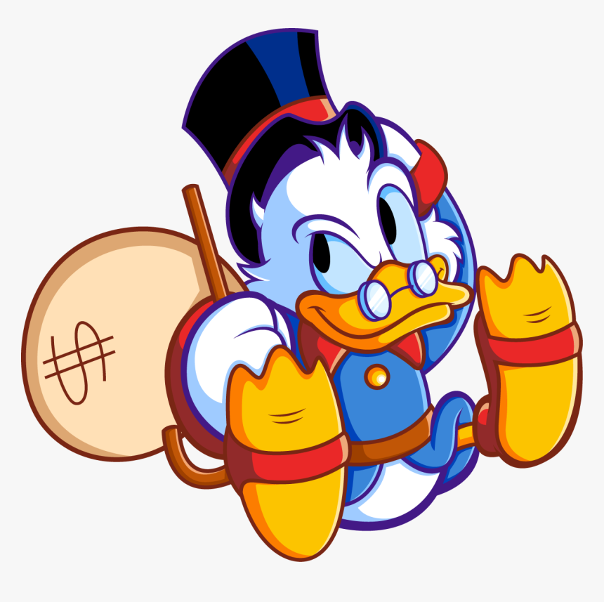 Scrooge Mcduck Money Bag Clipart , Png Download - Scrooge Mcduck Icon Png, Transparent Png