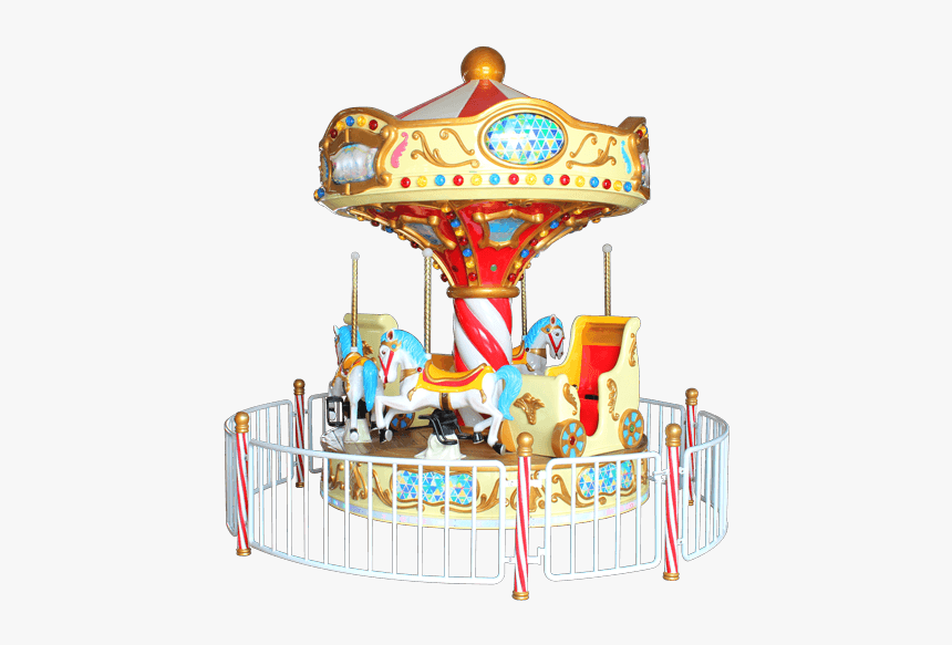 6 Player Carousel Indoor Outdoor Ride - Carousel Ride Design, HD Png Download