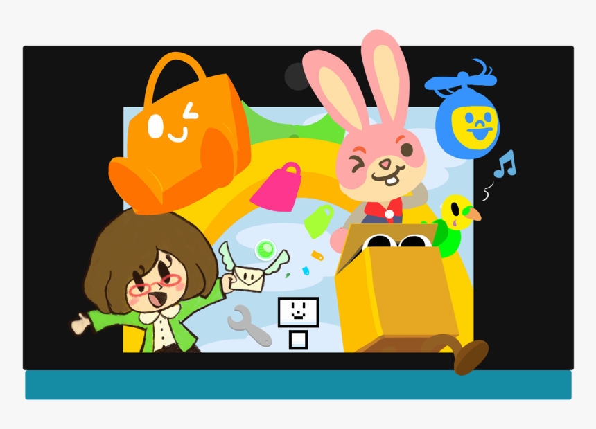Swapnote Face Raiders Cartoon Illustration - Nintendo Arcade Bunny Porn, HD Png Download
