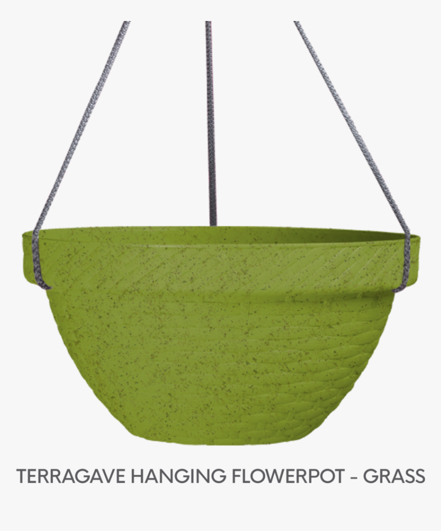 1 Terragave Hanging Flowerpot Grass - Boat, HD Png Download