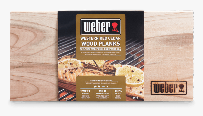 Western Red Cedar Wood Planks - Weber Grill, HD Png Download