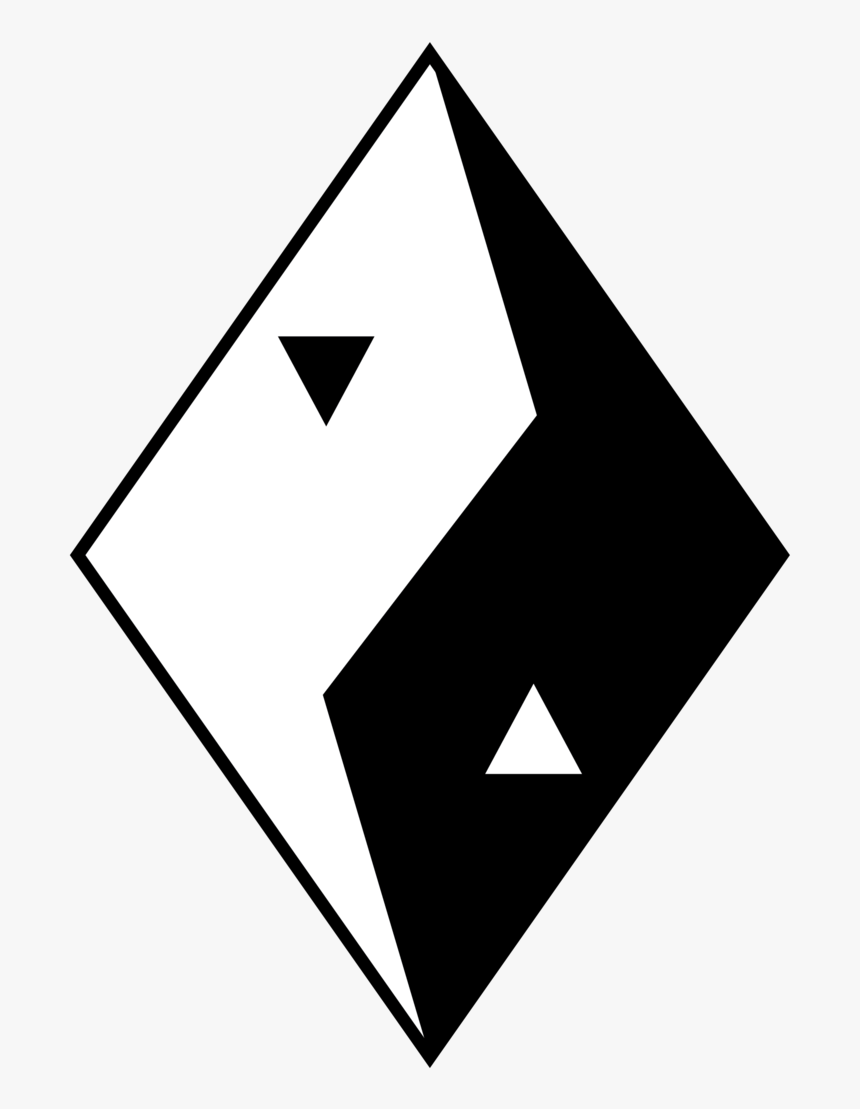 Ying Yang Clipart - Triangle, HD Png Download